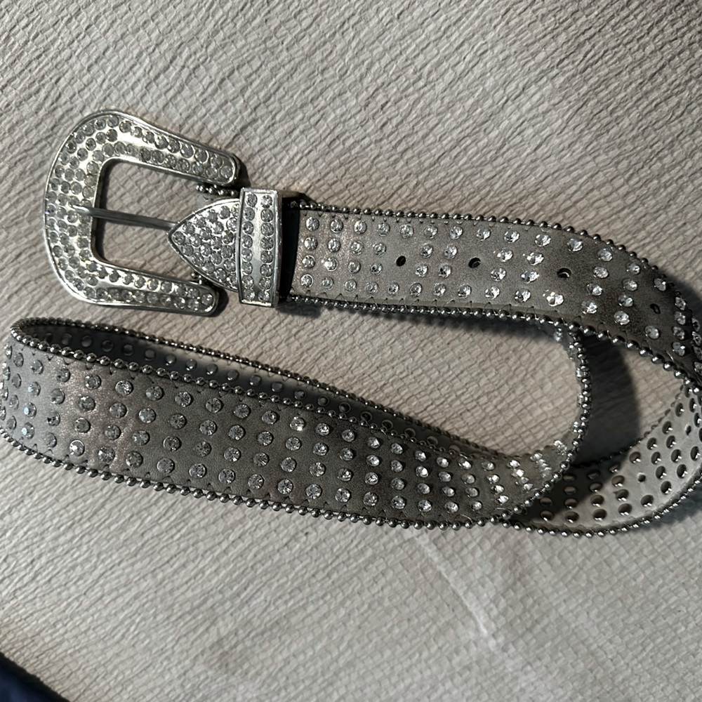 Bling buckle belt
